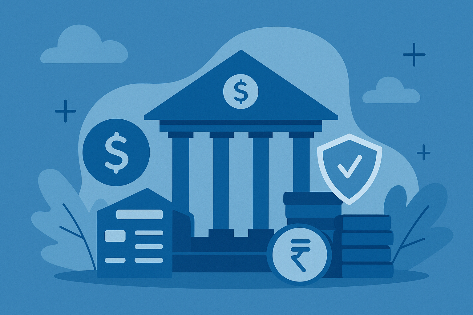 Illustration banque & assurance